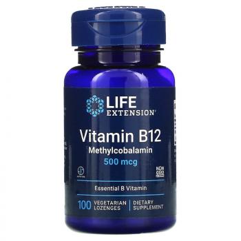 Life Extension Vitamin B12 (Витамин B12) 500 мкг 100 пастилок, срок годности 08/2024