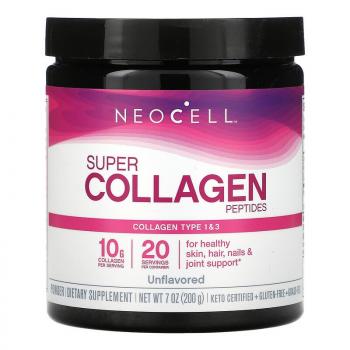 Neocell Super Collagen Peptides (пептиды коллагена) без вкусовых добавок 200 г