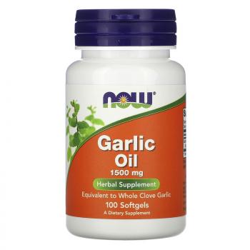 Now Foods Garlic Oil (чесночное масло) 1500 мг 100 капсул