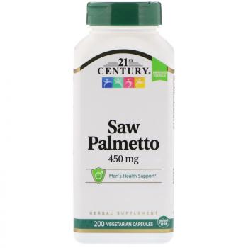 21st Century Saw Palmetto (Ягоды пальмы сереноа) 450 мг 200 капсул