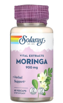 Solaray Guaranteed Potency Moringa Leaf Extract (Экстракт листьев моринги) 450 мг 60 капсул