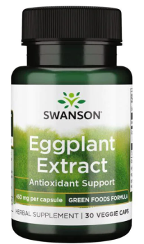 Swanson Eggplant Extract (Экстракт баклажанов) 450 мг 30 вег капсул