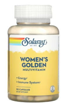 Solaray Women's Golden Multiple (Женские мультивитаминны) 90 капсул
