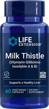 Life Extension European Milk Thistle (Расторопша) 60 капсул, срок годности 03/2023