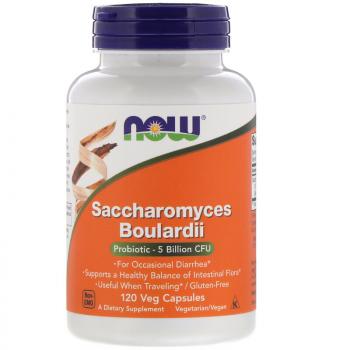NOW Saccharomyces Boulardii (Сахаромицеты Буларди) (поддержка желудочно-кишечной системы) 5 млрд КОЕ 120 капсул