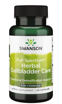 Swanson Full Spectrum Herbal Gallbladder Care (Травяной уход за желчным пузырем полного спектра) 60 капсул