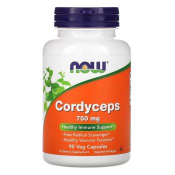 Now Foods Cordyceps (кордицепс) 750 мг 90 капсул