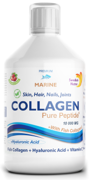 Swedish Nutra Collagen (+ with fish collagen) (коллаген + морской рыбный) 10 000 мг без сахара 500 мл