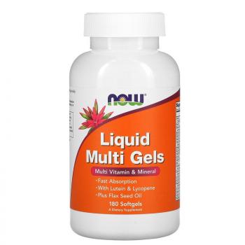 NOW Liquid Multi Gels (жидкие мультивитамины) 180 капсул