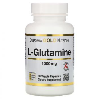 California Gold Nutrition L-Glutamine (L-глютамин) 1000 мг 60 капсул