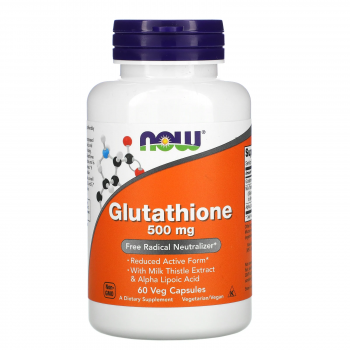 NOW Glutathione (Глутатион) 500 мг 60 капсул