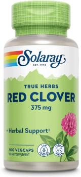 Solaray Red Clover Blossom (Цветы красного клевера) 375 мг 100 капсул