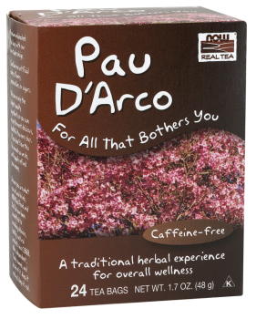 NOW Pau D'Arco Tea (Чай По Д'Арко) 24 чайных пакетика