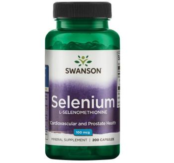 Swanson Selenium (Селен L-селенометионин) 100 мкг 200 капсул