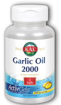 KAL Garlic Oil 2000 (Чесночное масло) 2000 мг 250 мягких капсул