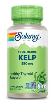 Solaray Kelp Seaweed (Kelp с фолиевой кислотой) 550 мг 100 капсул