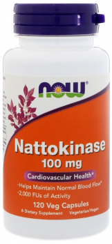 NOW Nattokinase (Наттокиназа) 100 мг 120 капсул