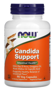 NOW Candida Support (Поддержка кишечника) 90 вег капсул