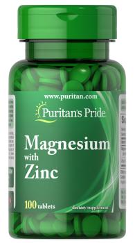 Puritan's Pride Magnesium With Zinc (Магний Цинк) 100 таблеток