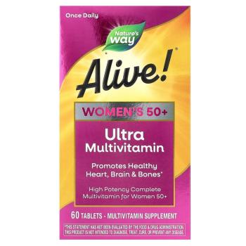Nature's Way Alive! Womens 50+ Ultra Potency (мультивитамины и мультиминералы для женщин старше 50 лет) 60 таблеток