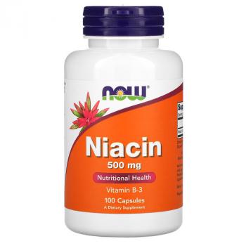 NOW Niacin (Ниацин) 500 мг 100 капсул