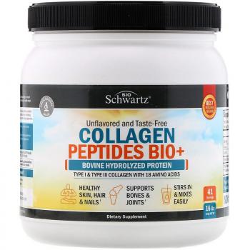 BioSchwartz Collagen Peptides Bio+ (пептиды коллагена Bio+) без добавок 454 г