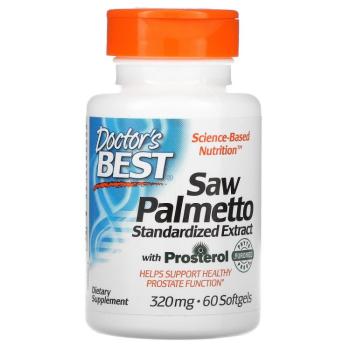 Doctor's Best Saw Palmetto Standardized Extract (сереноя с простеролом, стандартизированный экстракт) 320 мг 60 капсул