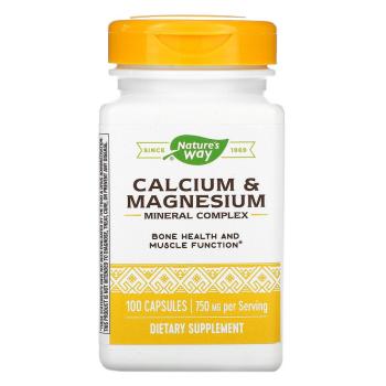 Nature's Way Calcium & Magnesium Mineral Complex (комплекс минералов с кальцием и магнием) 250 мг 100 капсул
