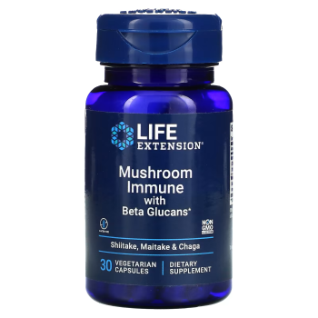 Life Extension Mushroom Immune with Beta Glucans 30 вег. капсул