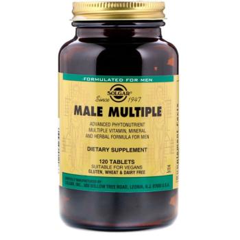 Solgar Male Multiple (мультивитамины для мужчин) 120 таблеток.