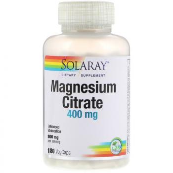 Solaray Magnesium Citrate (Цитрат магния) 133 мг 180 капсул