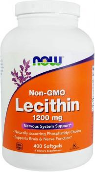 NOW Lecithin (соевый лецитин) 1200 мг 400 капсул