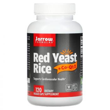 Jarrow Formulas Red Yeast Rice + Co-Q10 (Красный дрожжевой рис + кофермент Q10) 120 капсул
