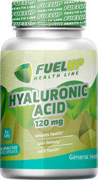 FuelUp Hyaluronic Acid (Гиалуроновая кислота) 120 мг 60 капсул, срок годности 09/2023