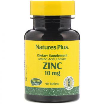 Nature's Plus Zinc Цинк 10 мг 90 таблеток