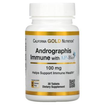 California Gold Nutrition AP-BIO (средство для укрепления иммунитета с экстрактом андрографиса) 100 мг 30 таблеток