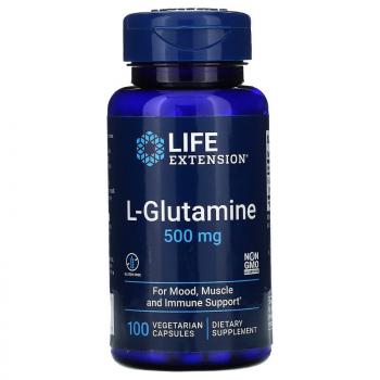 Life Extension L-Glutamine (L-глютамин) 500 мг 100 капсул