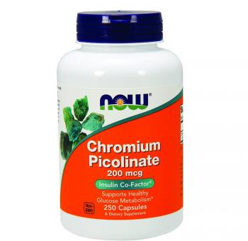 NOW Chromium Picolinate (Пиколинат Хрома) 200 мкг 250 капсул