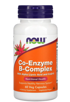 NOW Co-Enzyme B-Complex (коэнзим B-комплекс) 60 вег. капсул