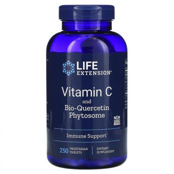 Life Extension Vitamin С and Bio-Quercetin Phytosome (Витамин С и фитосома с биокверцетином 250 таблеток