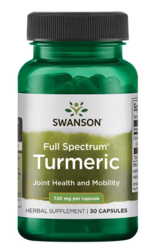 Swanson Full Spectrum Turmeric (полный спектр куркумы) 720 мг 30 капсул