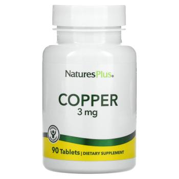 NaturesPlus Copper (Медь) 3 мг 90 таблеток