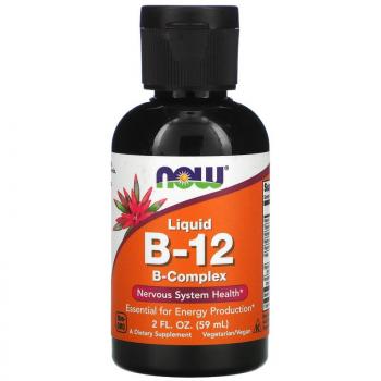 NOW Liquid B-12 (Жидкий витамин B-12) 59 мл