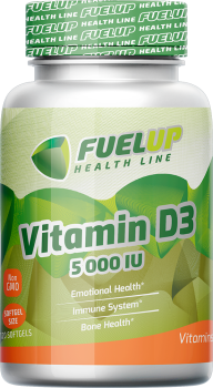 FuelUp Vitamin D3 (Витамин D3) 5000 МЕ 120 капсул