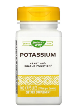 Nature's Way Potassium (калий) 99 мг 100 капсул