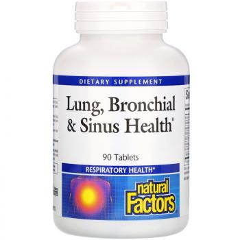Natural Factors Lung Bronchial & Sinus Health (Здоровье дыхательных путей) 90 таблеток