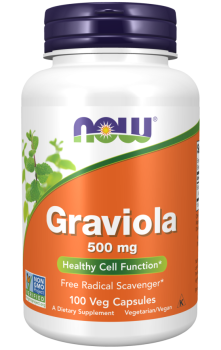 NOW Graviola (Гравиола) 500 мг 100 вег капсул