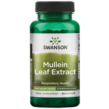 Swanson Mullein Leaf Extract Standardized 250 мг 60 капсул
