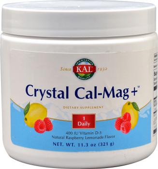 KAL Crystal Calcium Magnesium+ (Кальций Магний Витамин D3 в порошке) вкус малиновый лимонад 321 гр