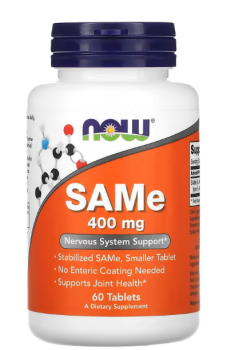 NOW SAMe (S-аденозилметионин) 400 мг 60 таблеток
